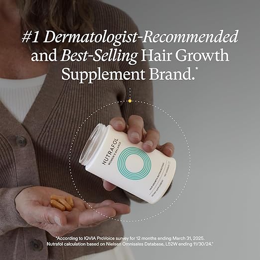 Nutrafol Nutrafol Women's Balance Hair Growth Supplements, for Women 45 Years and Older, Clinically Proven for Visibly Thicker Hair and Scalp Coverage, Dermatologist Recommended - 3 Month Supply, Pack of 3